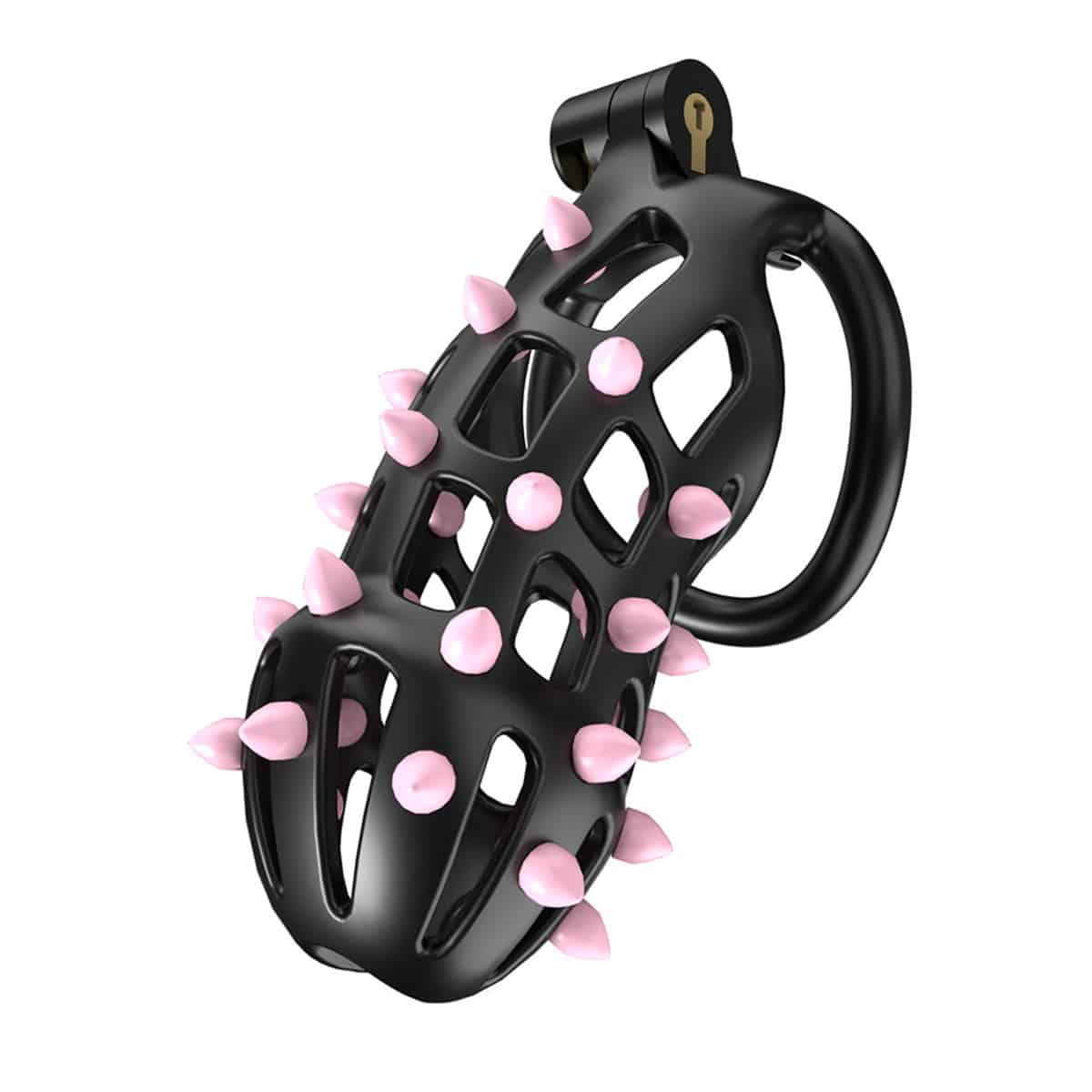 Size 4, with pink spikes.