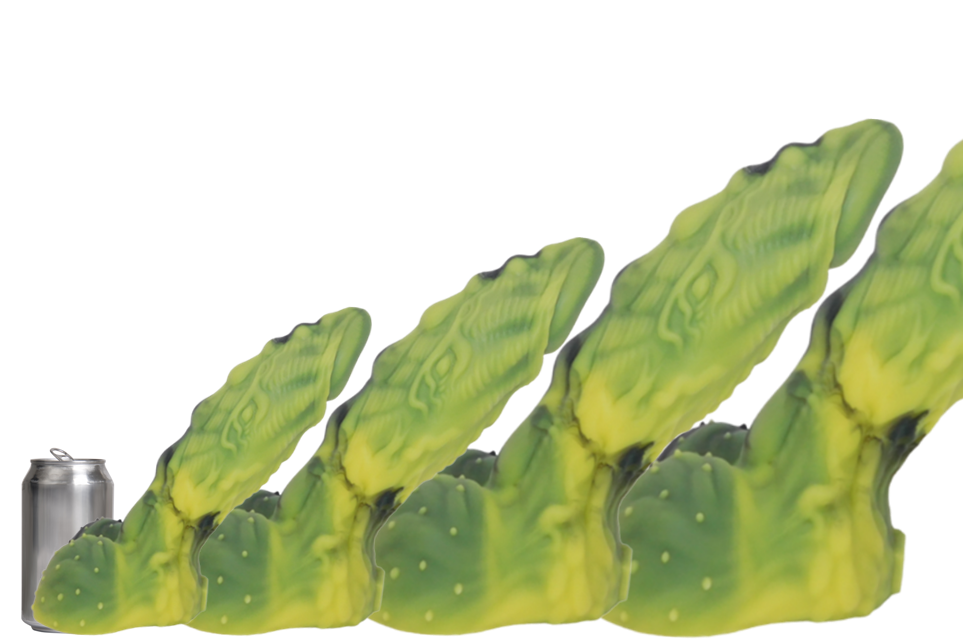 ORIGINAL DRAGONS COCK Platinum Silicone Dildo