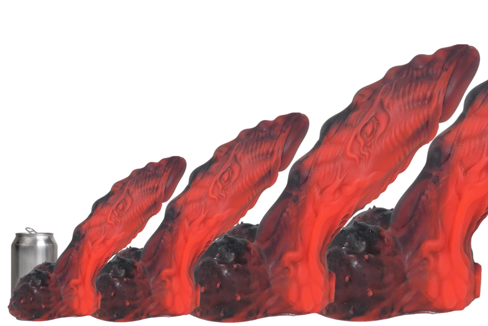 ORIGINAL DRAGONS COCK Platinum Silicone Dildo