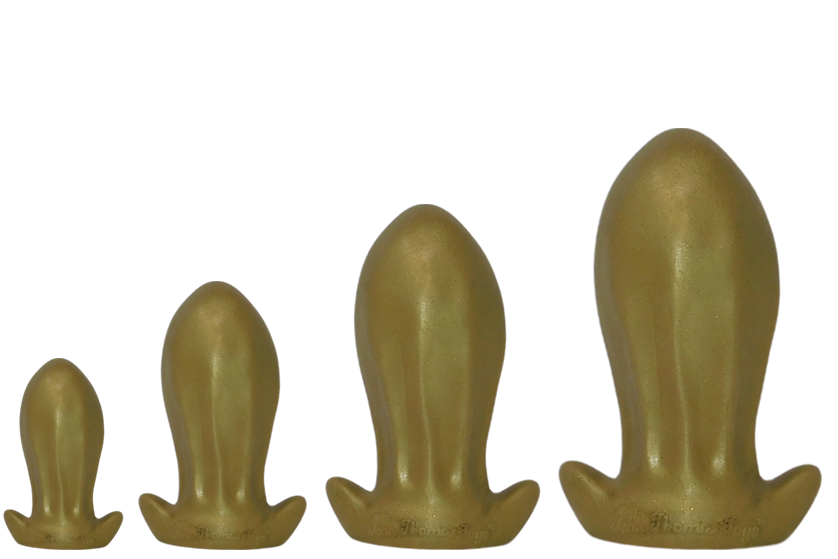 PULLED LUMP Platinum Silicone Dildo - CLEARANCE