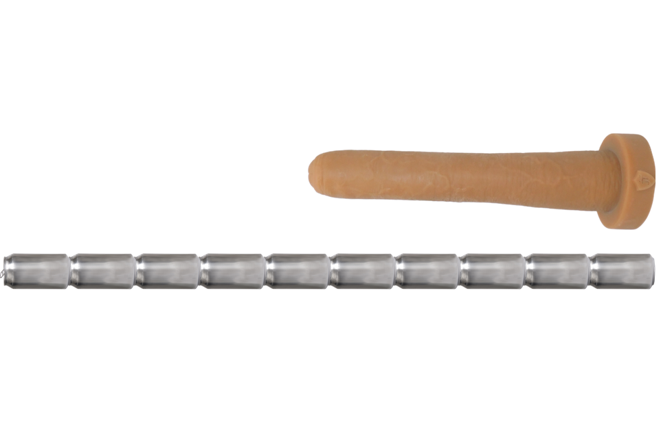 MR FROBISHER Depth Training Platinum Silicone Dildo