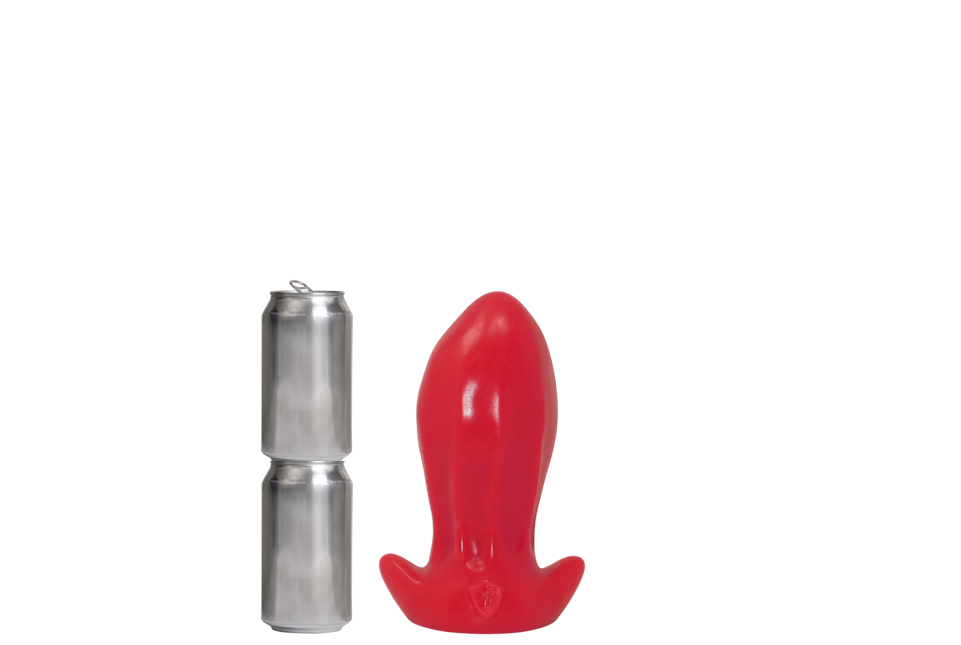 PULLED LUMP Platinum Silicone Dildo