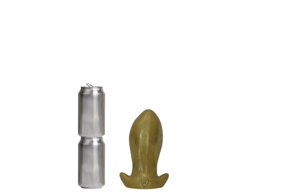 PULLED LUMP Platinum Silicone Dildo