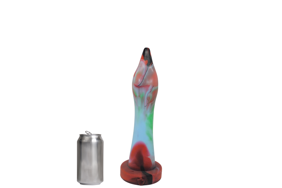 GOOSE NECK Platinum Silicone Dildo
