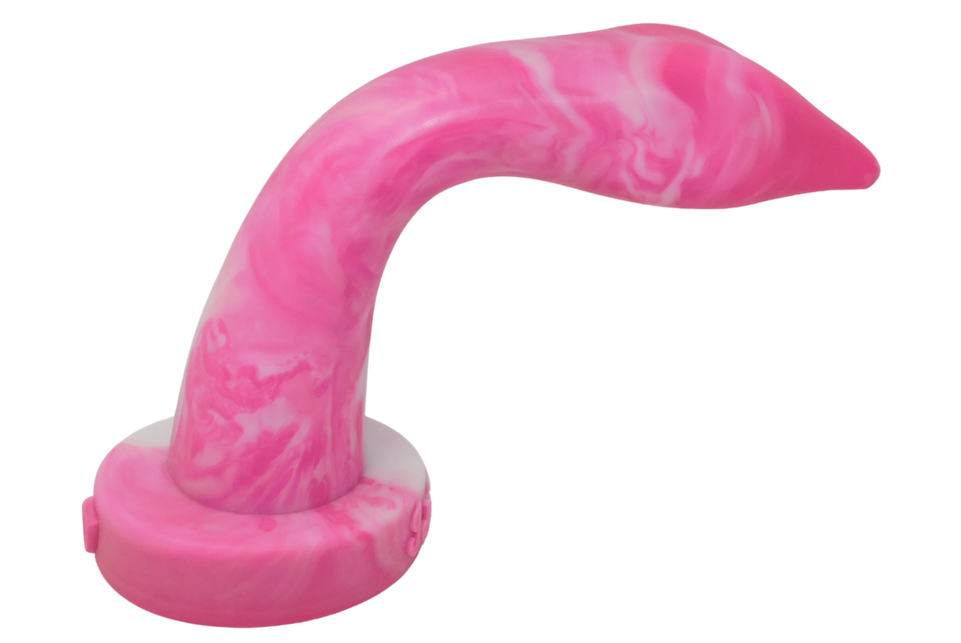 GOOSE NECK Platinum Silicone Dildo