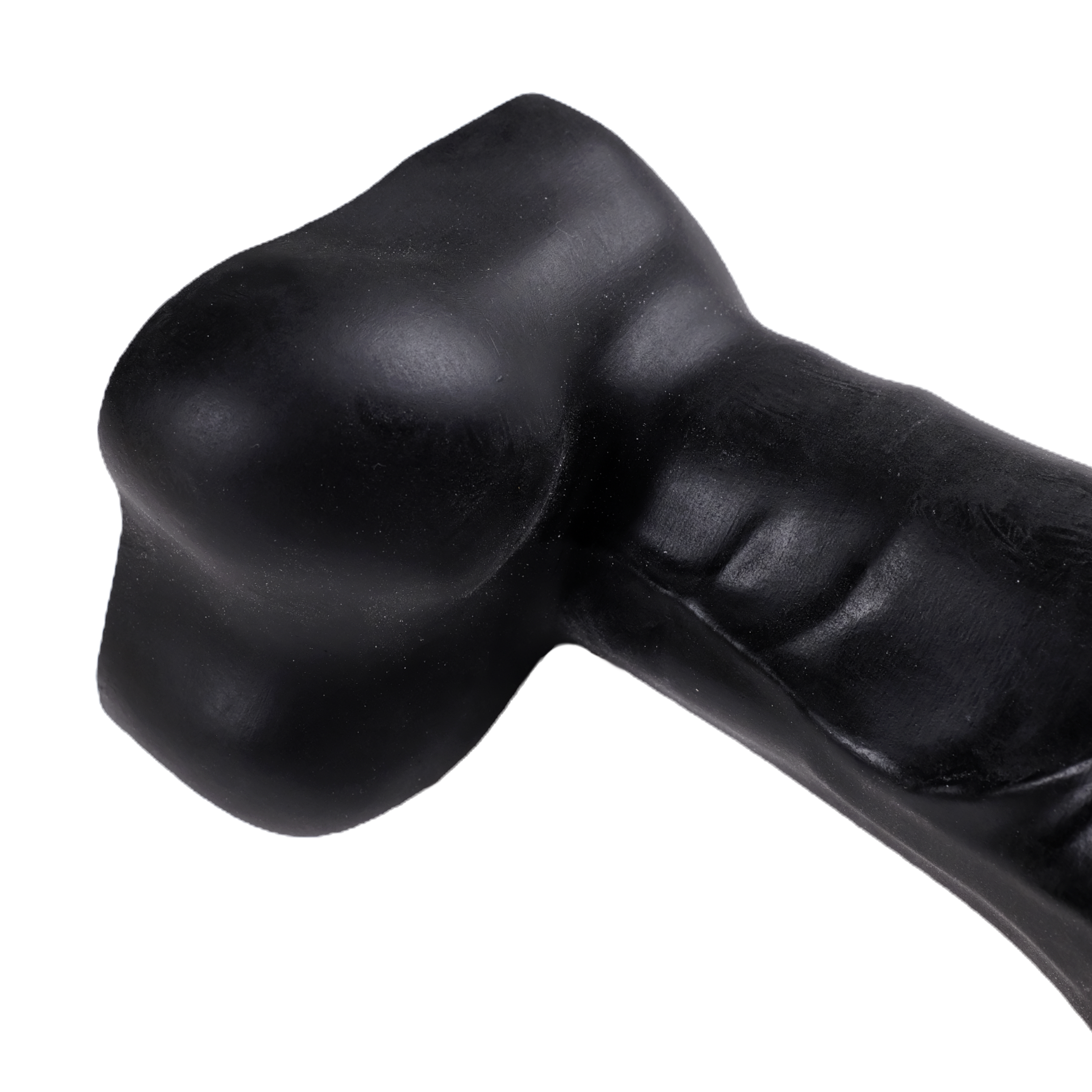 Close-up of the smooth balls, on Black.