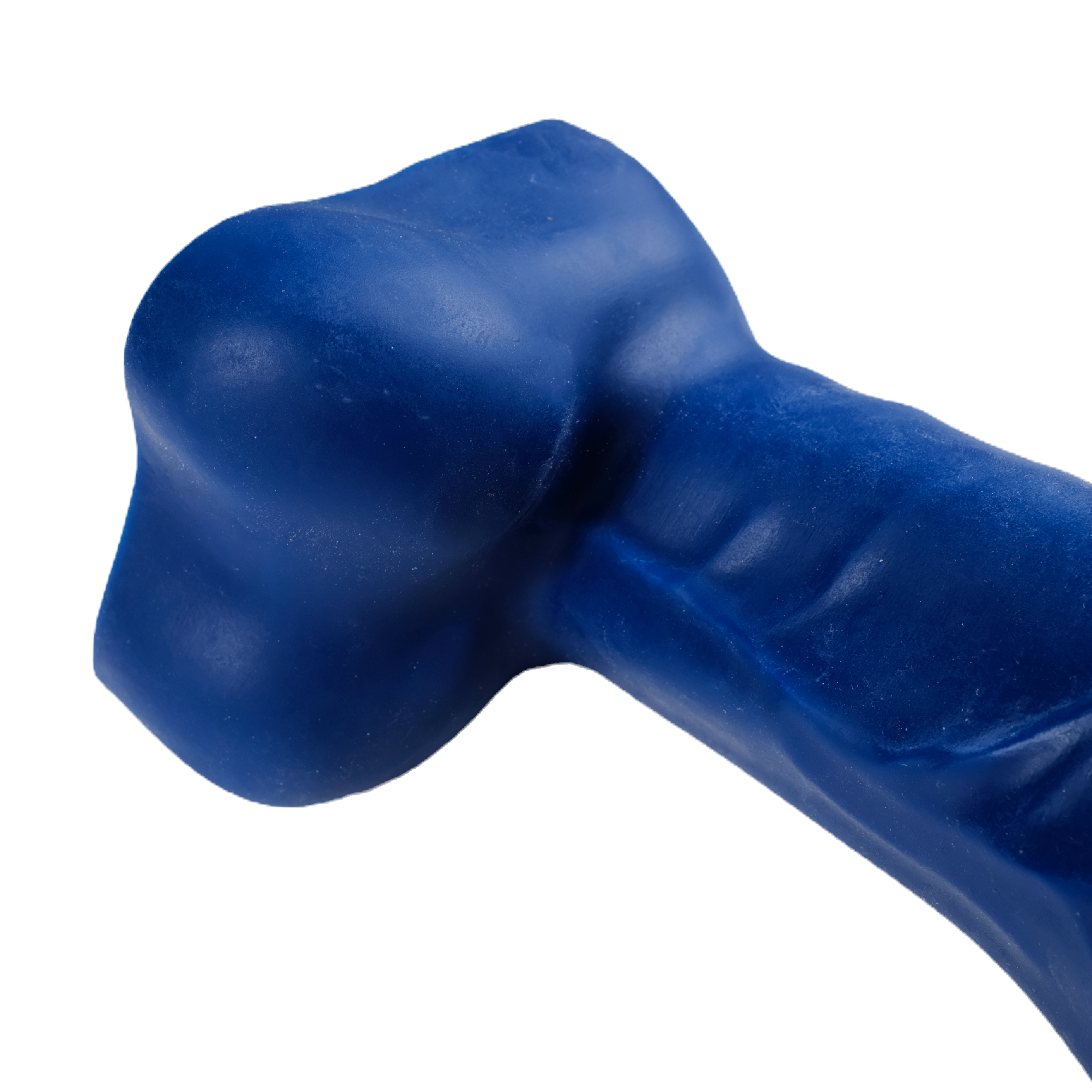 Close-up of the smooth balls, on Blue.