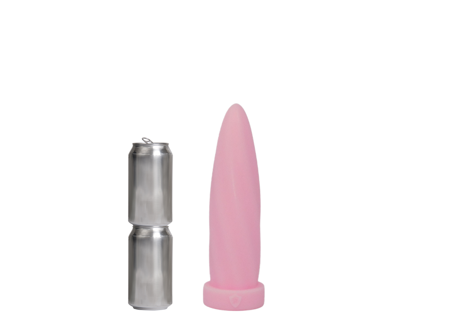 AMERICAN TWIST Platinum Silicone Dildo