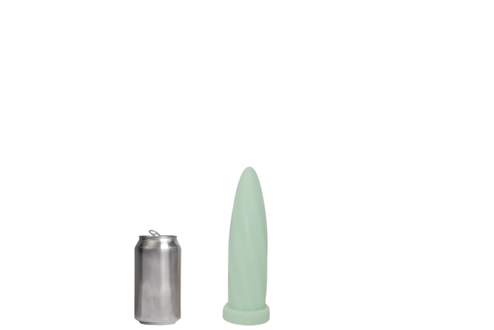 AMERICAN TWIST Platinum Silicone Dildo