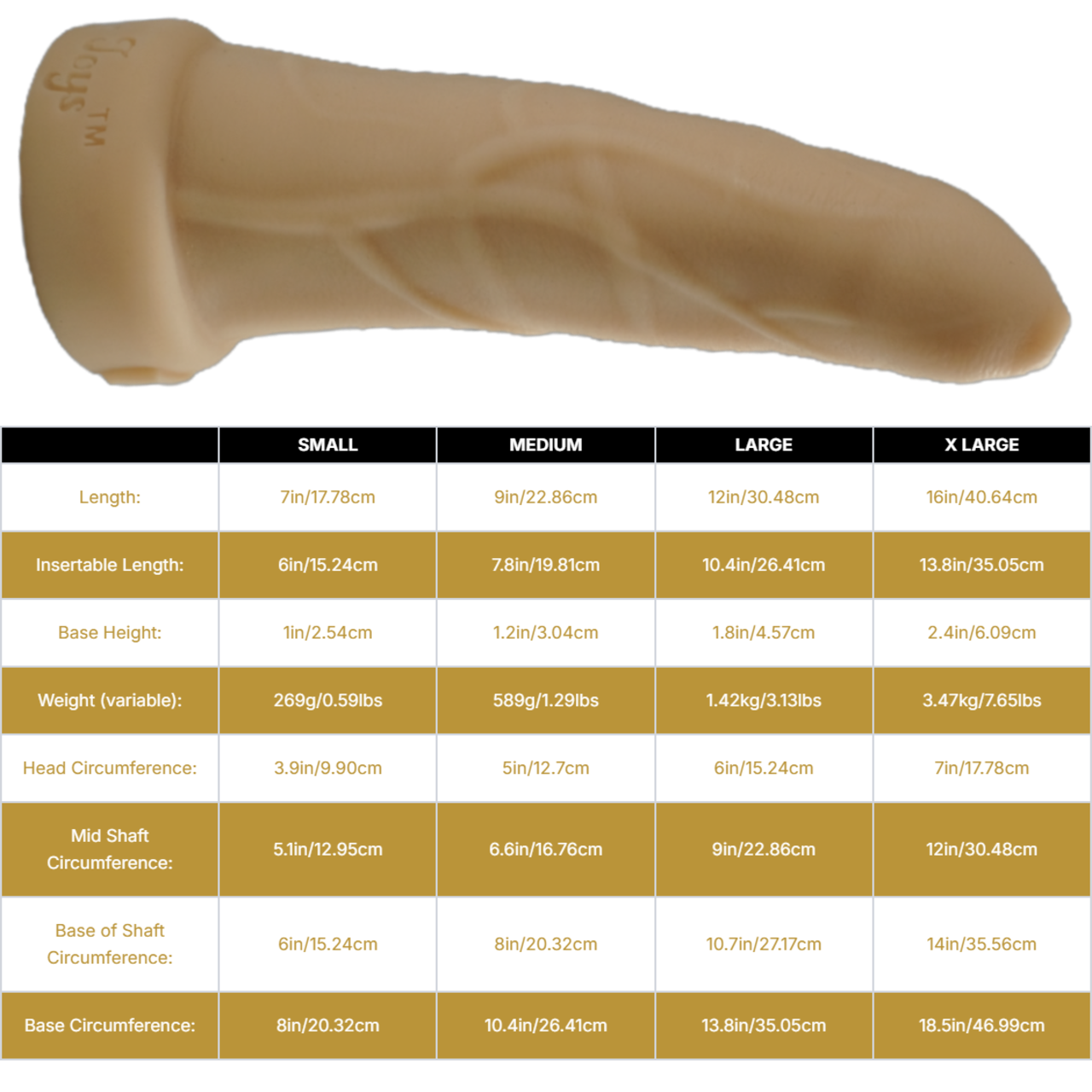 BULLY BOY Huge Platinum Silicone Dildo