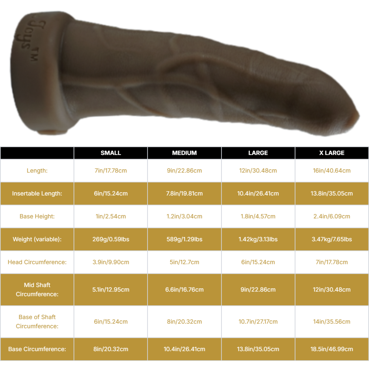 BULLY BOY Huge Platinum Silicone Dildo