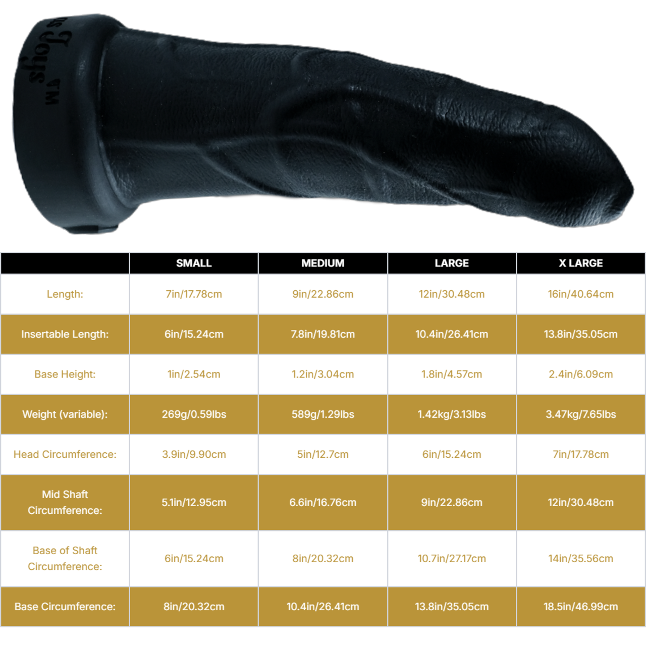 BULLY BOY Huge Platinum Silicone Dildo