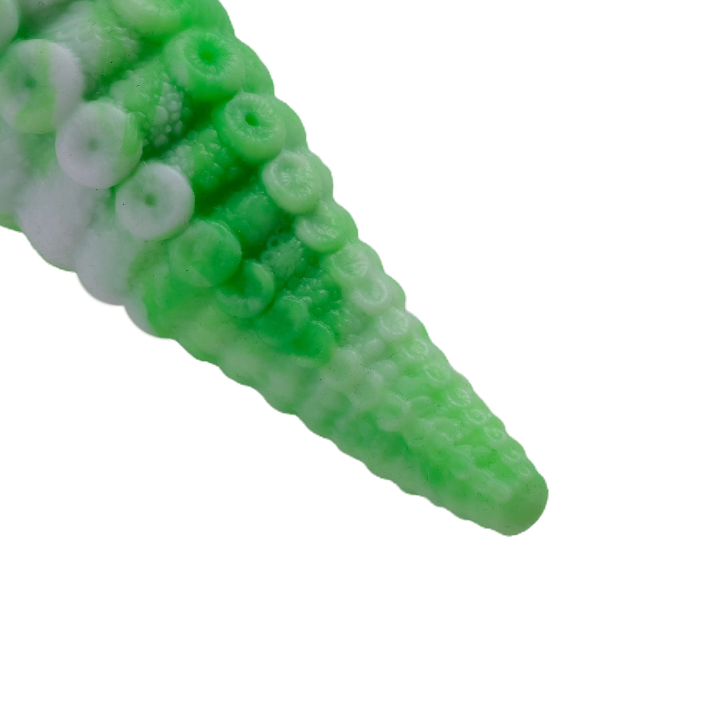 Close-up of the tentacle tip, in Alba Mint.