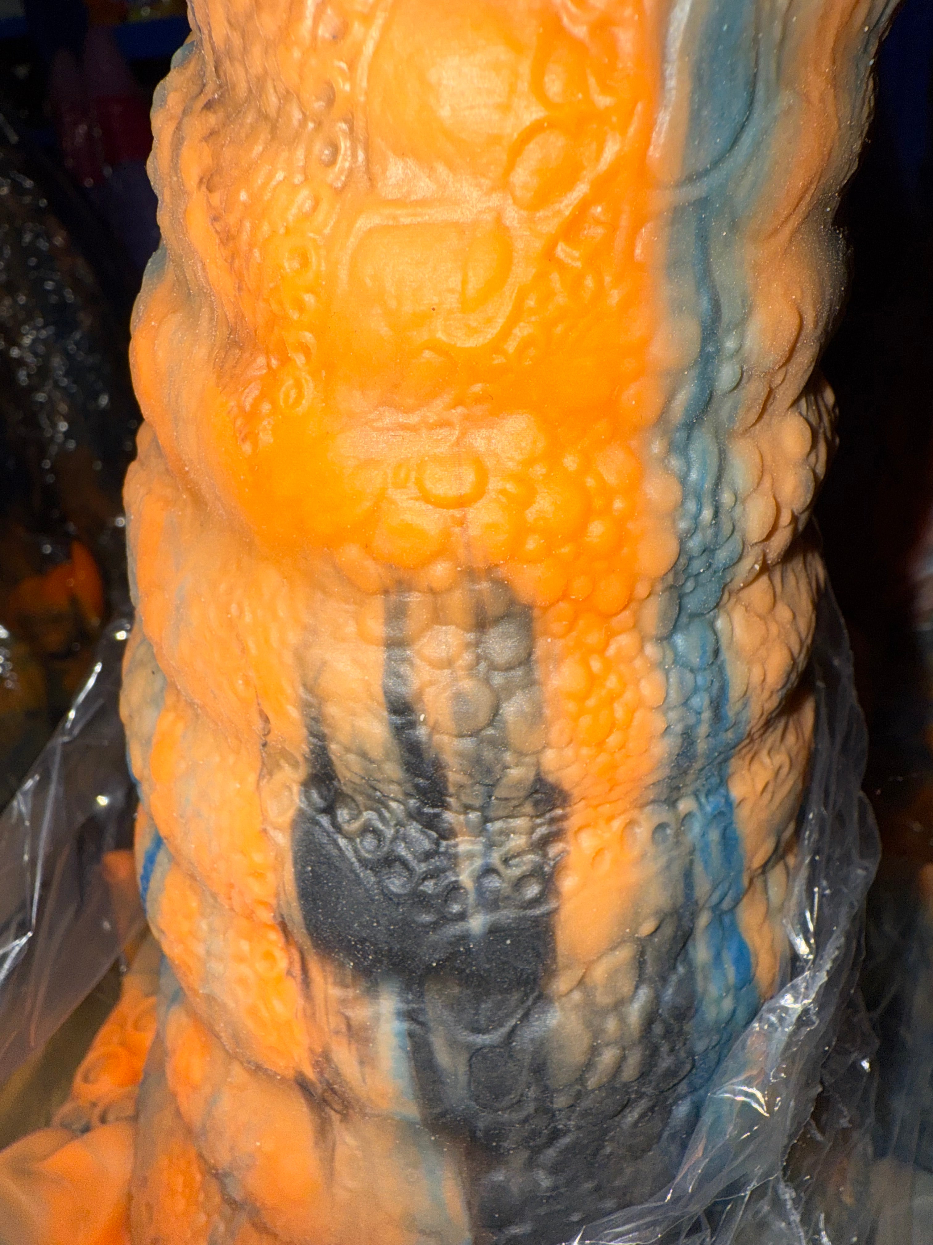 Orange Blue and Black