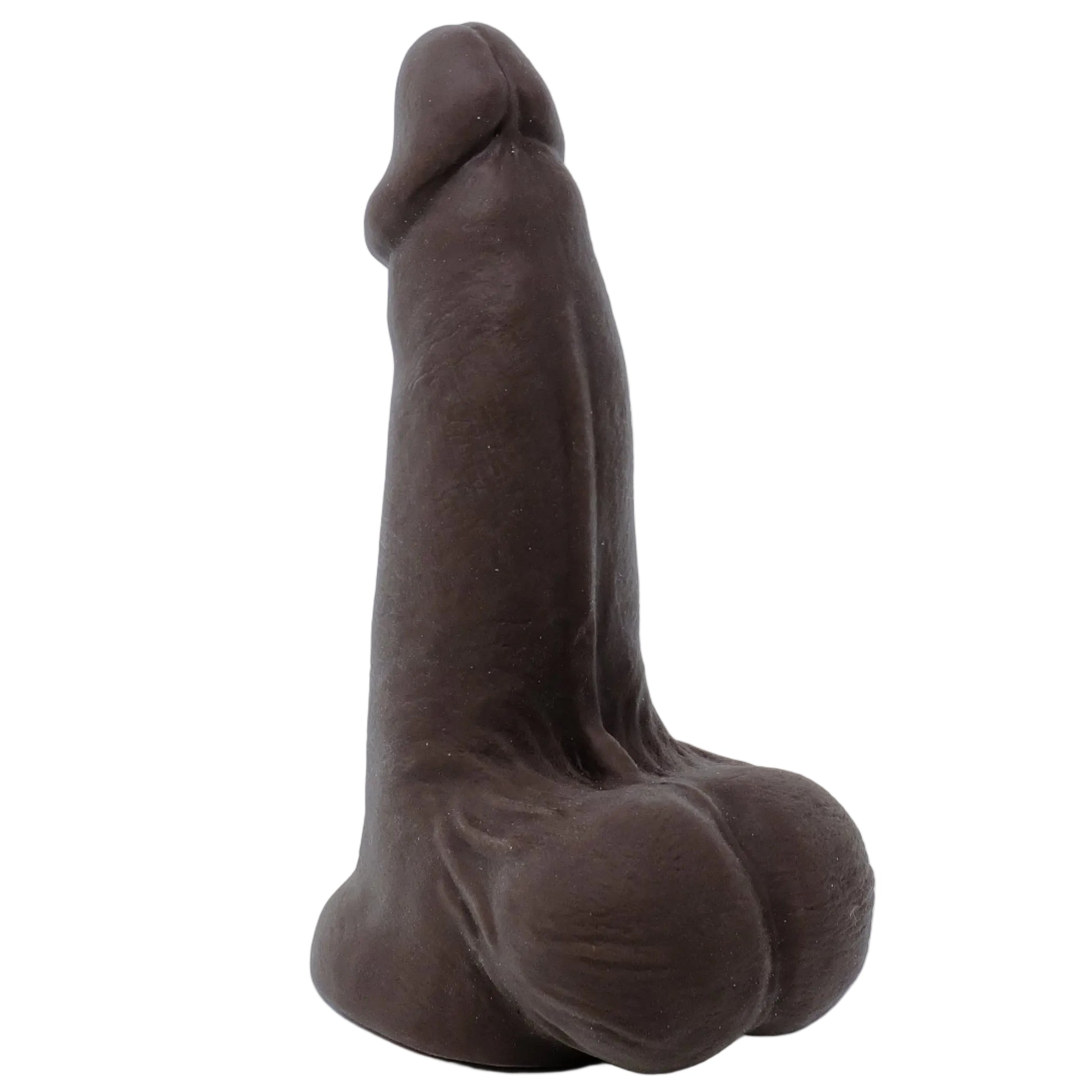 45 degree angle view of Posh Boy in Espresso Brown.