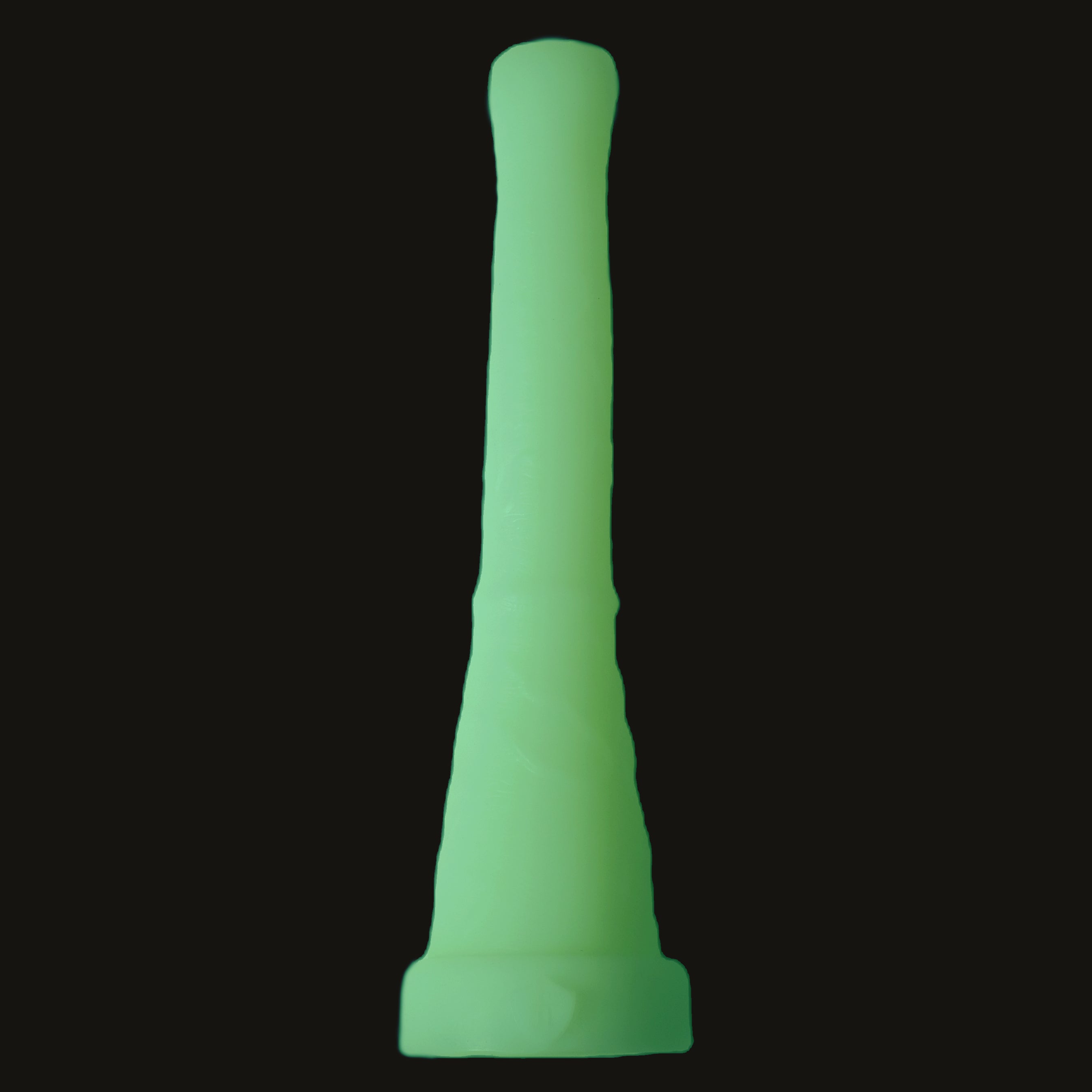 Donkey dong in Luminous (a fully glow-in-the-dark toy). A realistic horse depth trainer dildo.