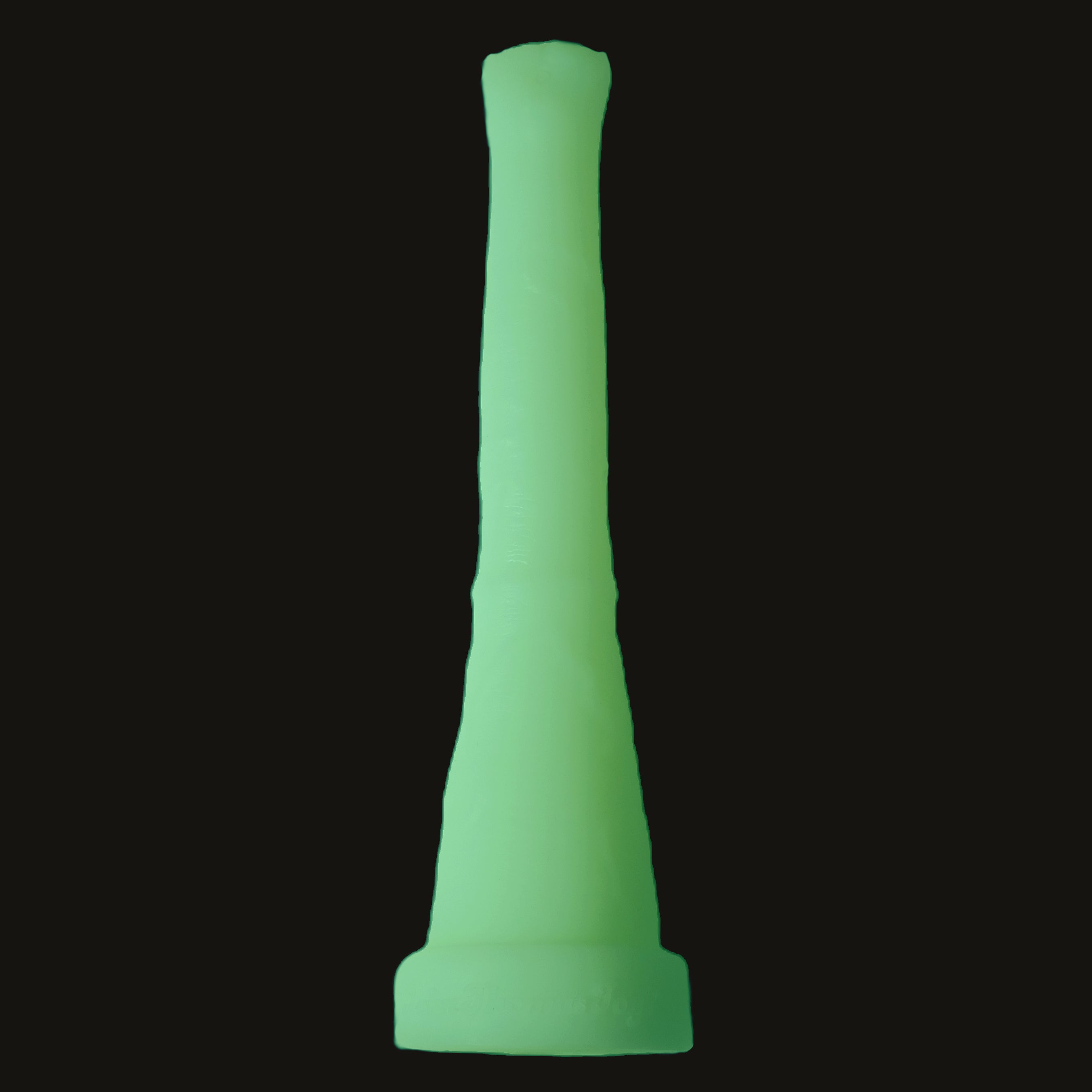 Donkey dong in Luminous (a fully glow-in-the-dark toy). A realistic horse depth trainer dildo.