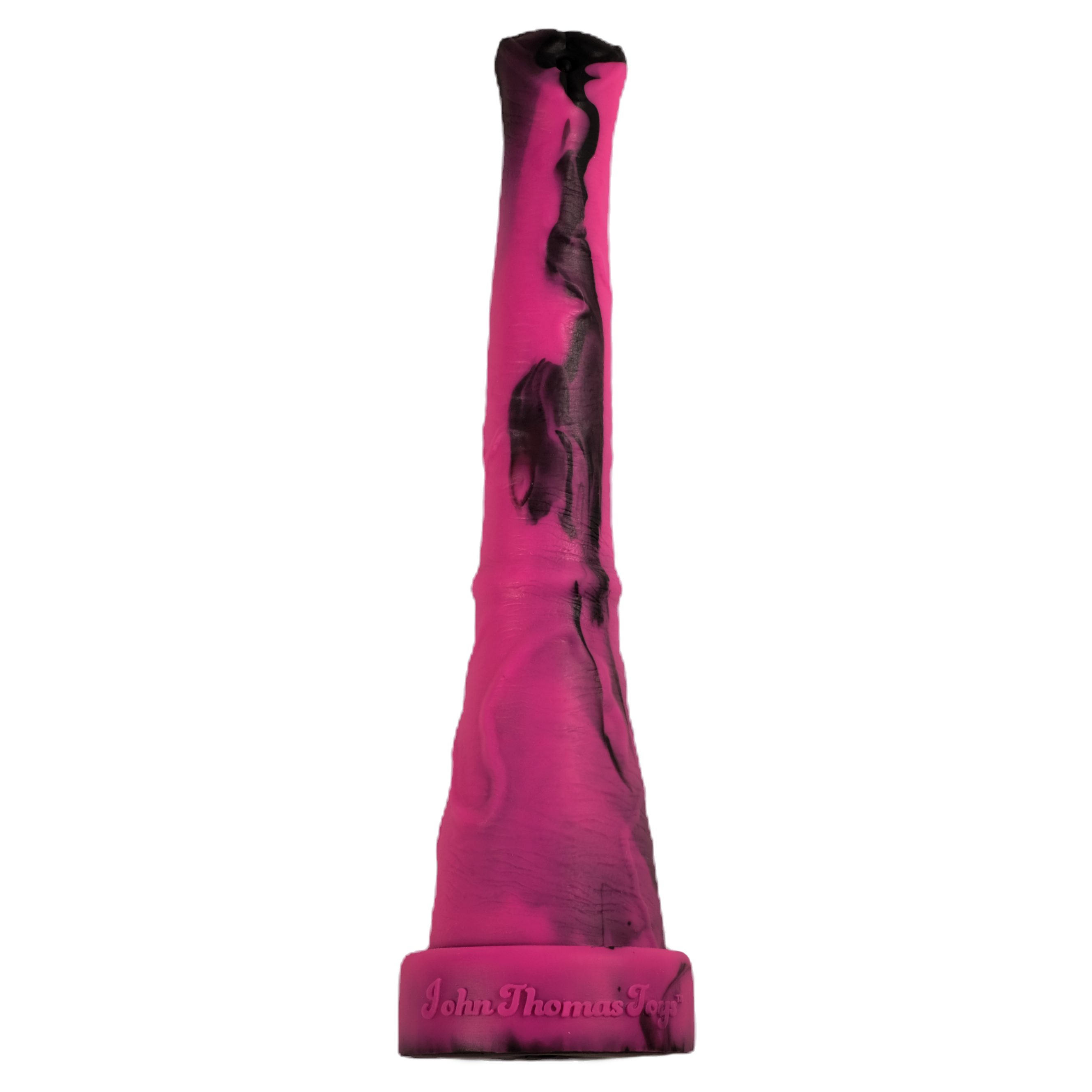 Donkey dong in Pink Embers (a pink and black fusion). A realistic horse depth trainer dildo.