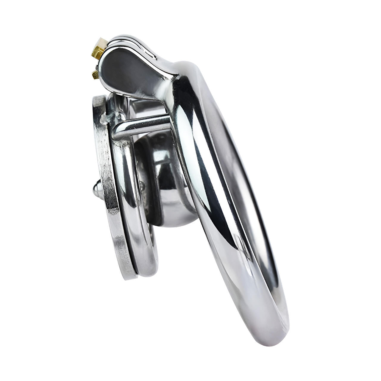 Faltrex Force - Flat profile metal chastity cage with ball