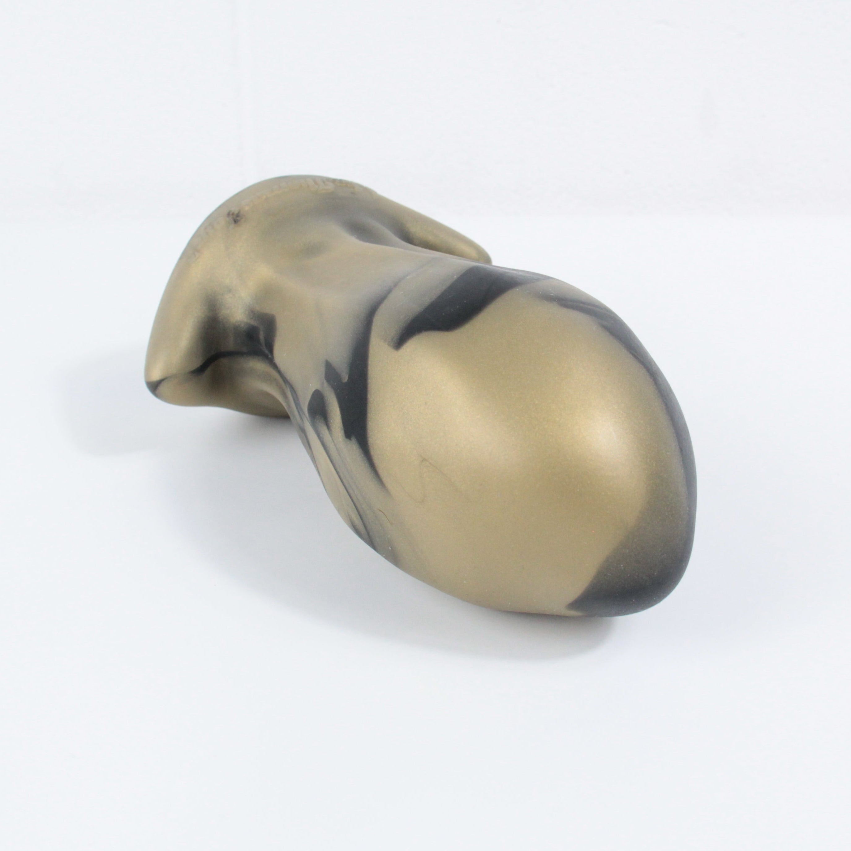 PULLED LUMP Platinum Silicone Dildo