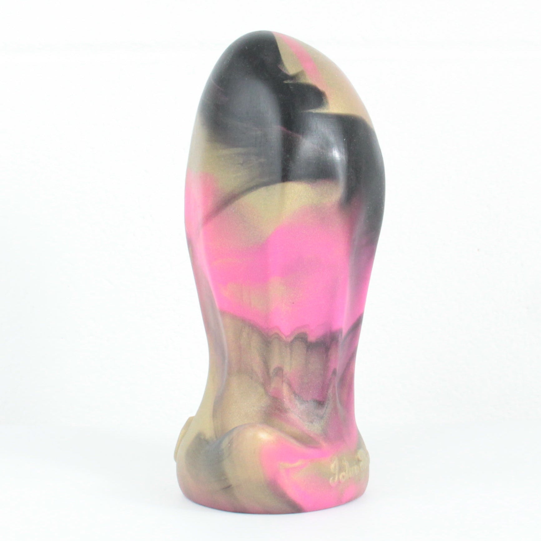 PULLED LUMP Platinum Silicone Dildo