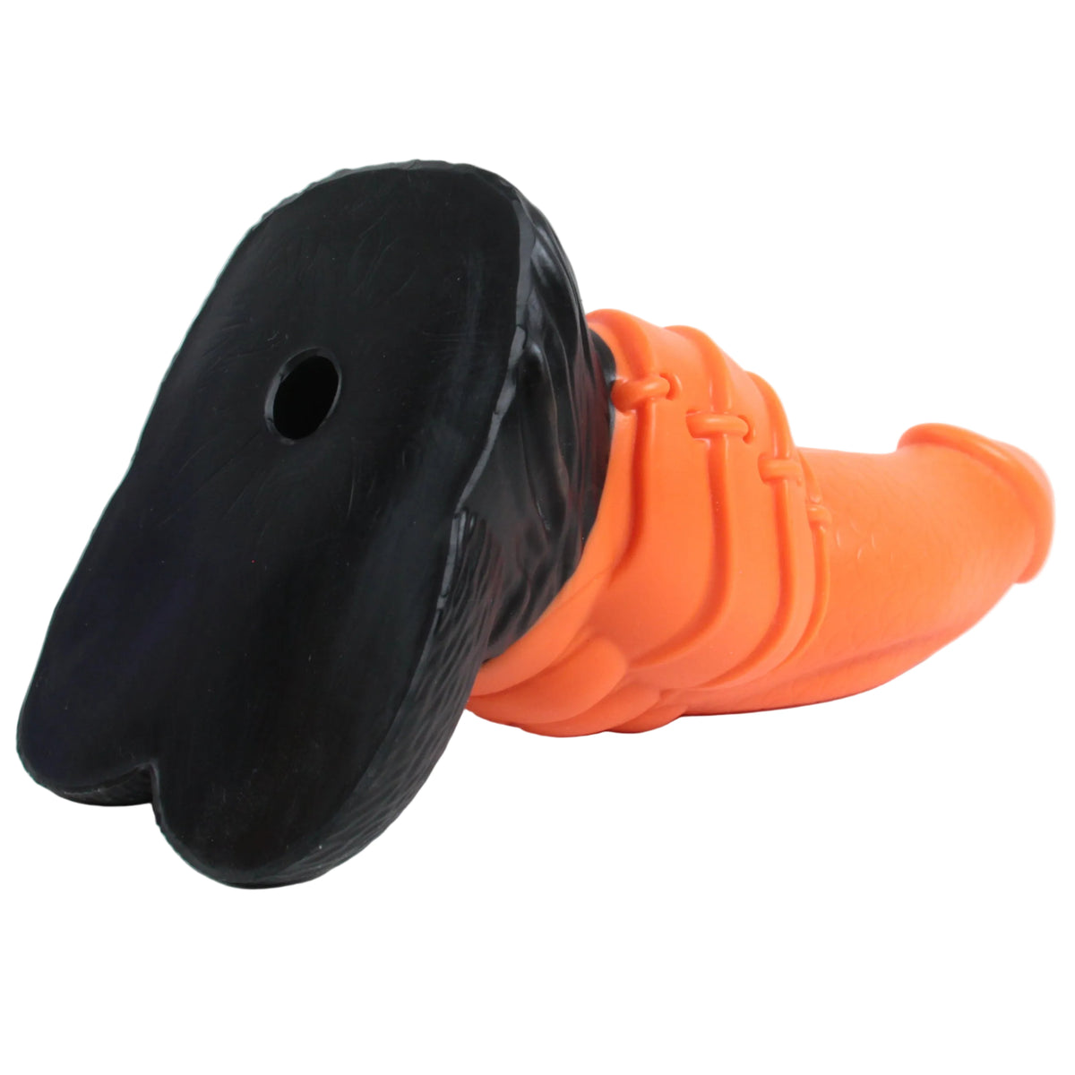 The Huntsman by John Thomas Toys features a vac-u-lock compatible hole at the base of the toy, for added stability when used with compatible accessories.
