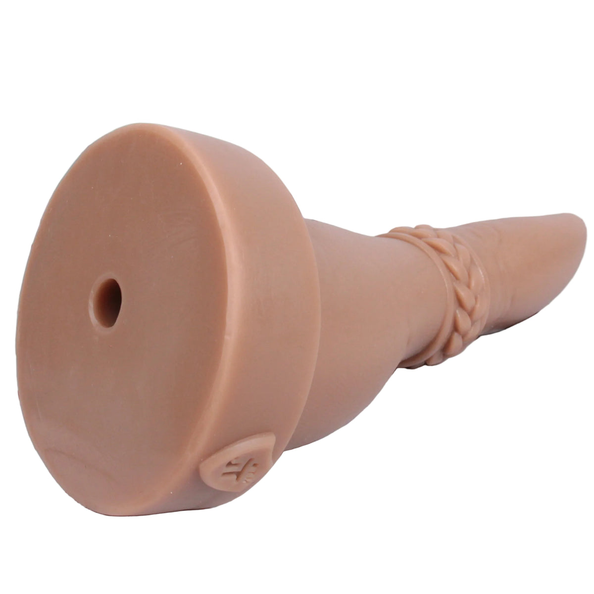 Tom's Thumb by John Thomas Toys features a vac-u-lock compatible hole at the base of the toy, for added stability when used with compatible accessories.