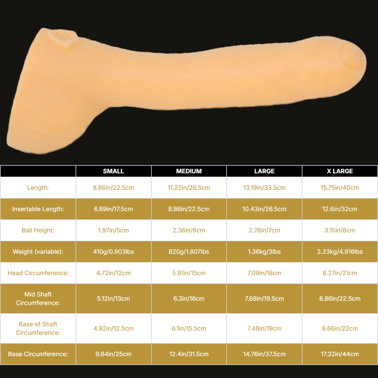 HANS - Platinum Silicone Dildo