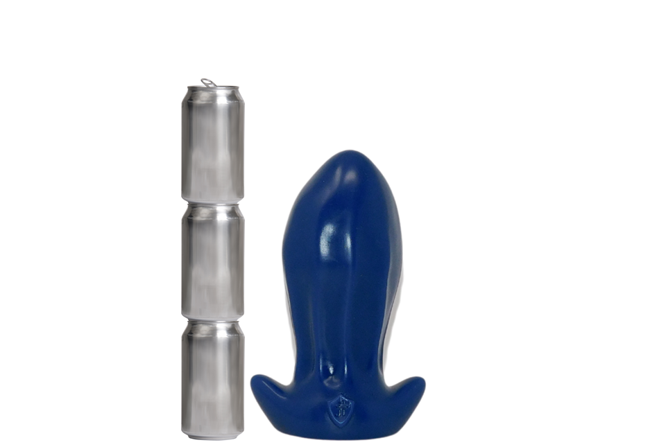 PULLED LUMP Platinum Silicone Dildo
