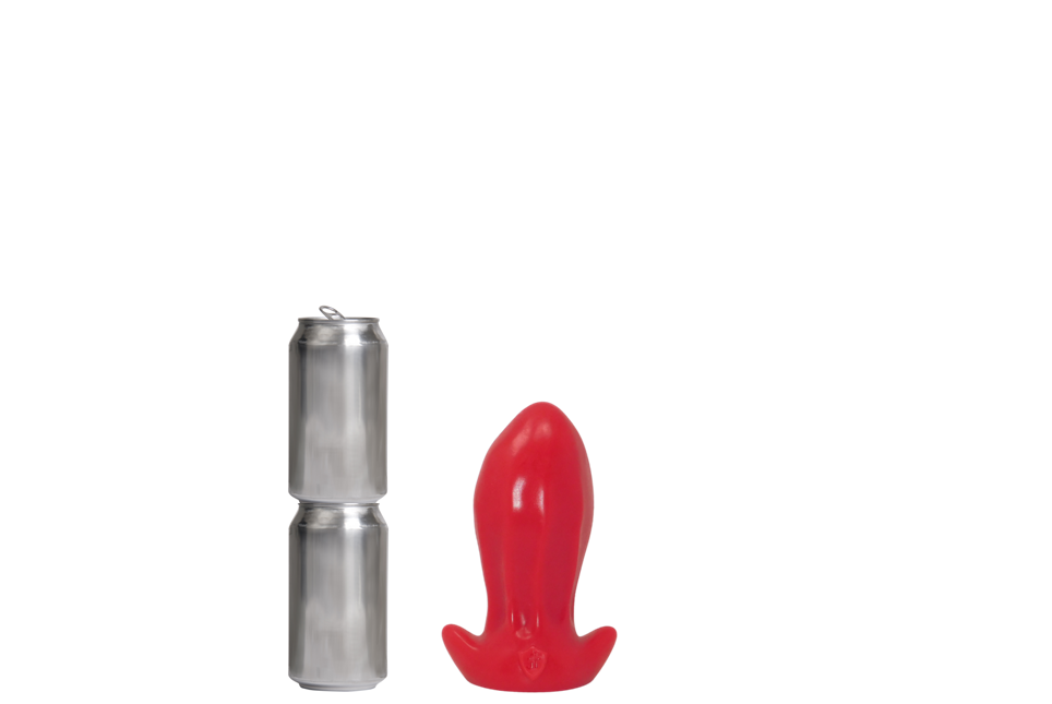 PULLED LUMP Platinum Silicone Dildo