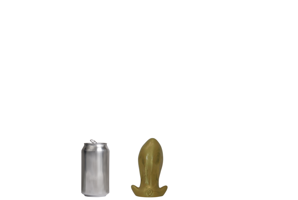 PULLED LUMP Platinum Silicone Dildo