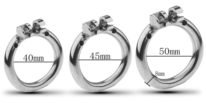 Provided holding rings. Sizes range from Small (40mm), Medium (45mm) and Large (50mm).