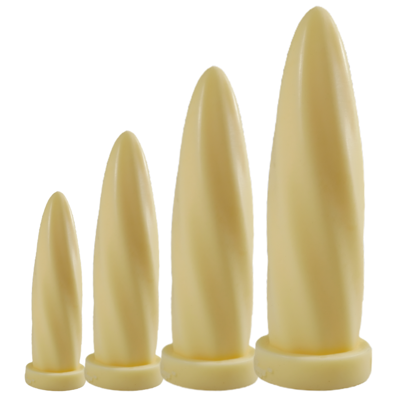 AMERICAN TWIST Platinum Silicone Dildo