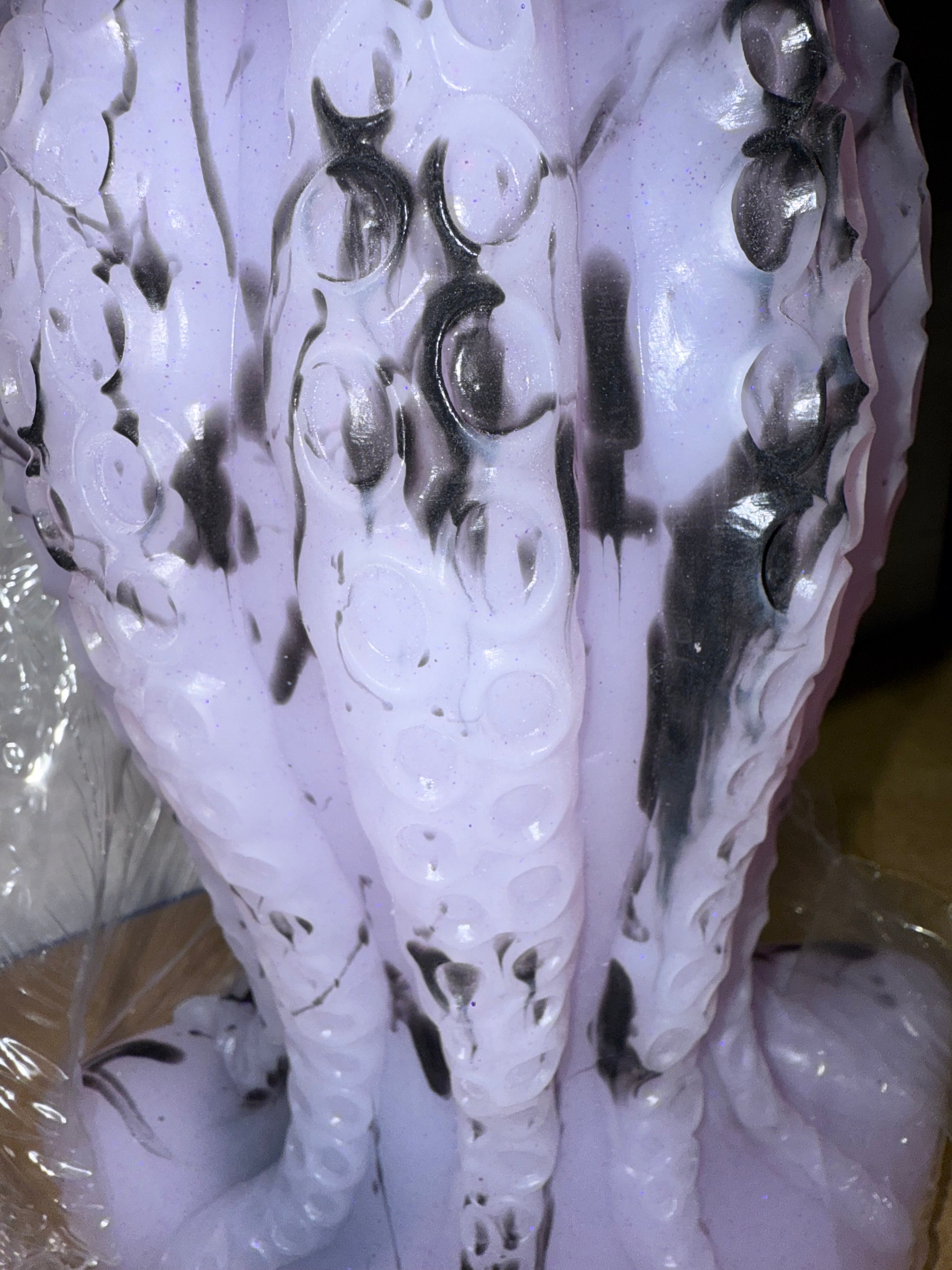 Purple and black