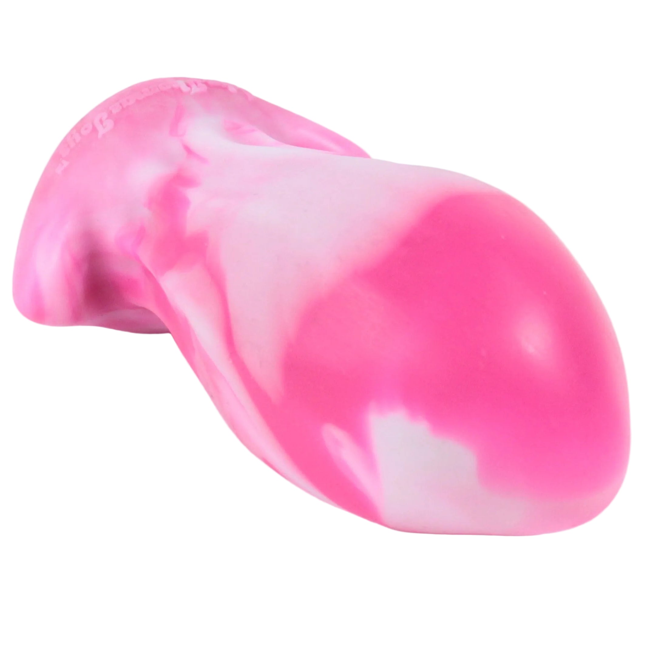 PULLED LUMP Platinum Silicone Dildo