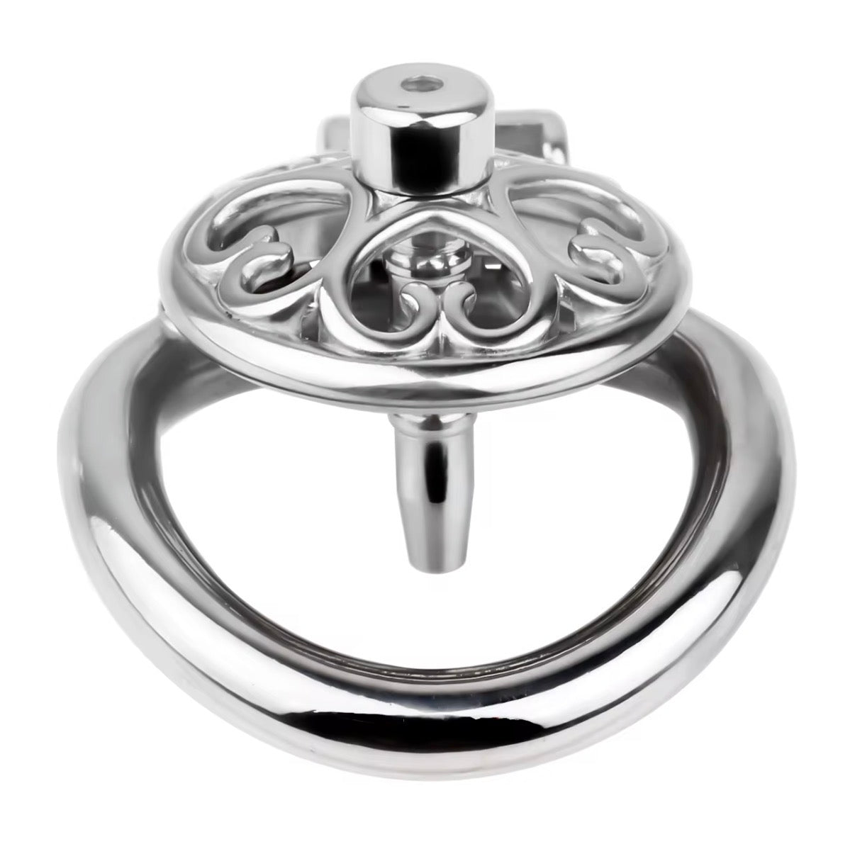 Faltrex Heart Profile Metal chastity cage - flat profile