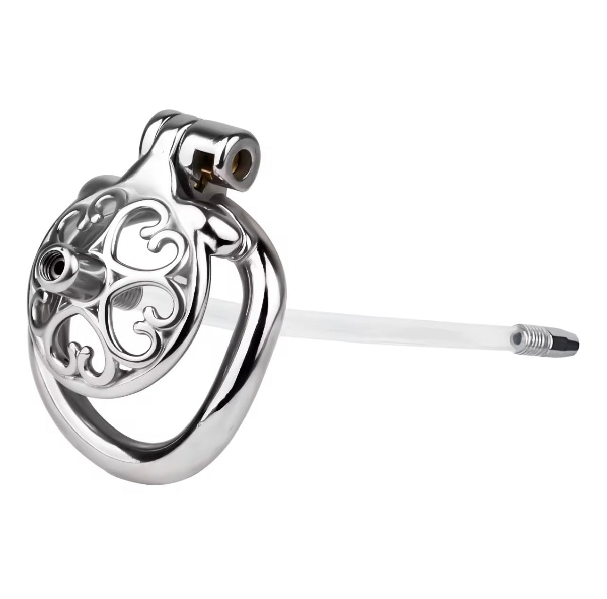 Faltrex Heart Profile Metal chastity cage - flat profile