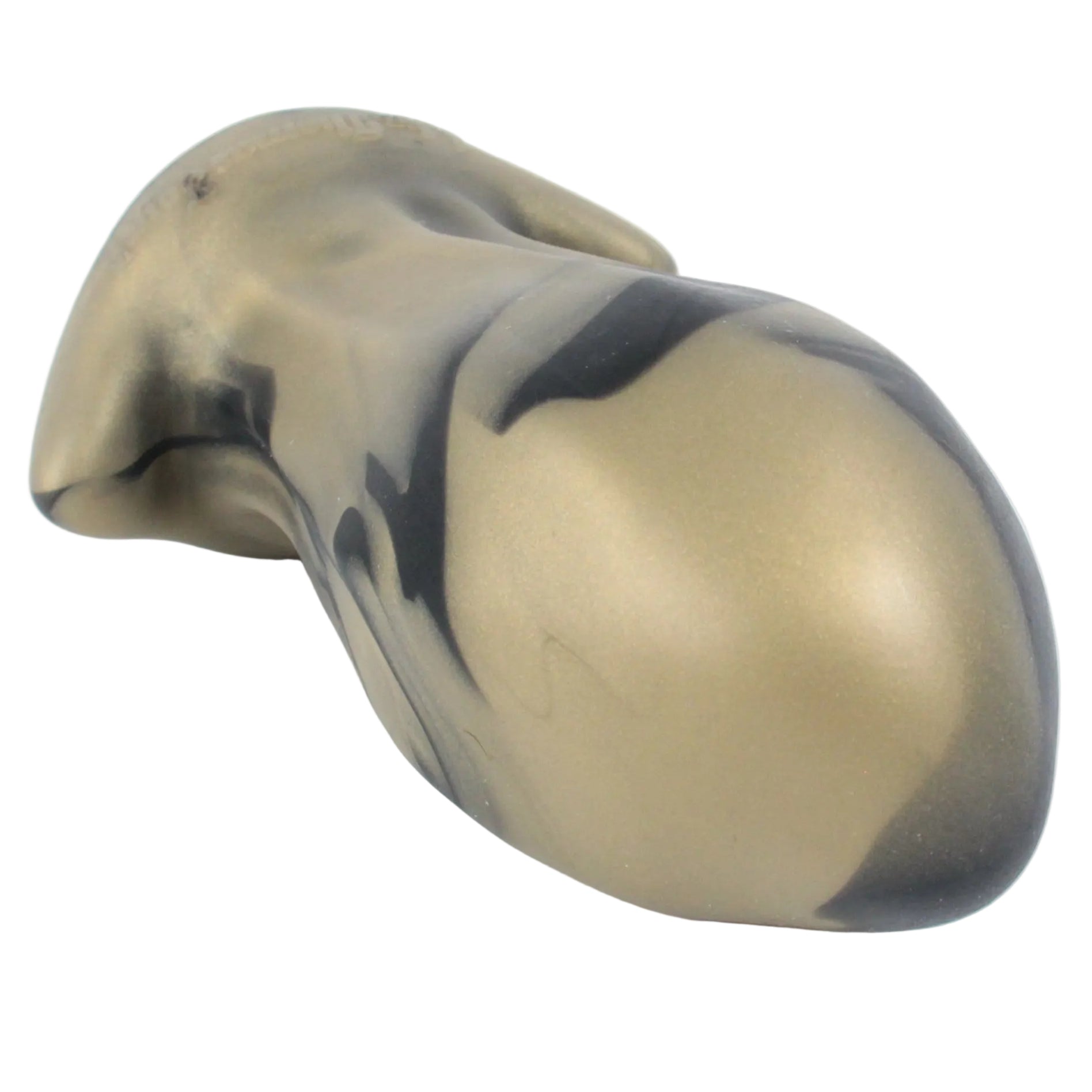 PULLED LUMP Platinum Silicone Dildo
