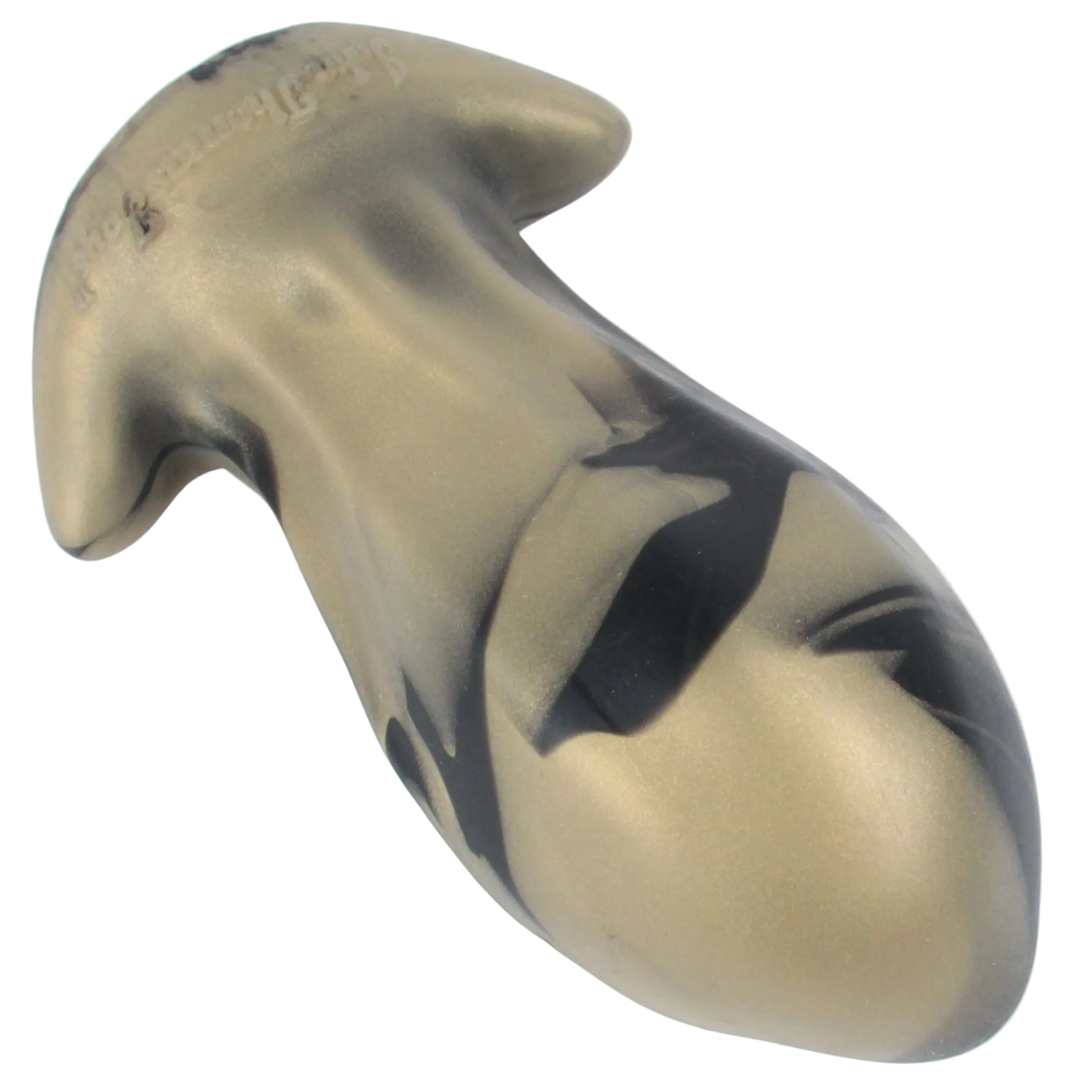 PULLED LUMP Platinum Silicone Dildo