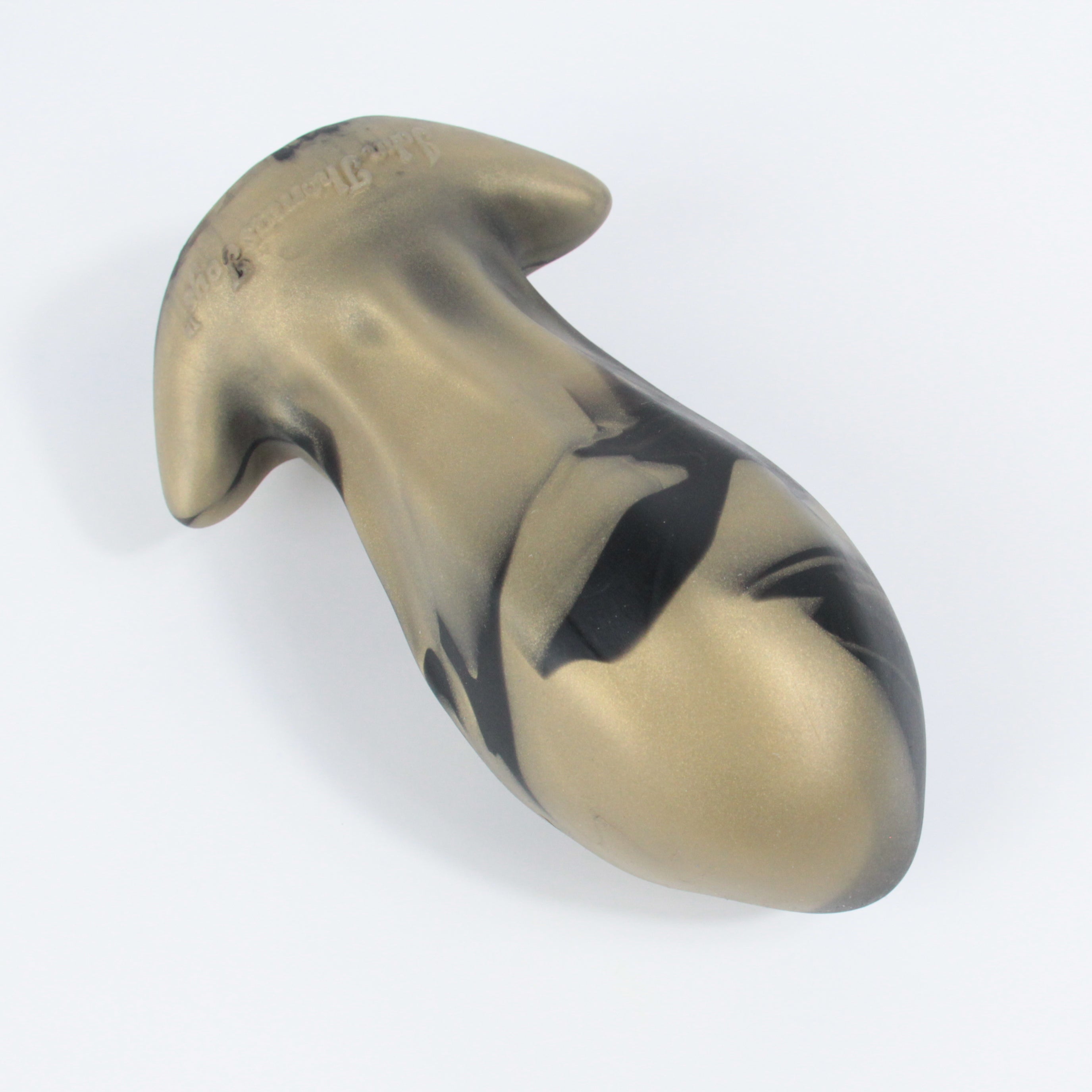 PULLED LUMP Platinum Silicone Dildo