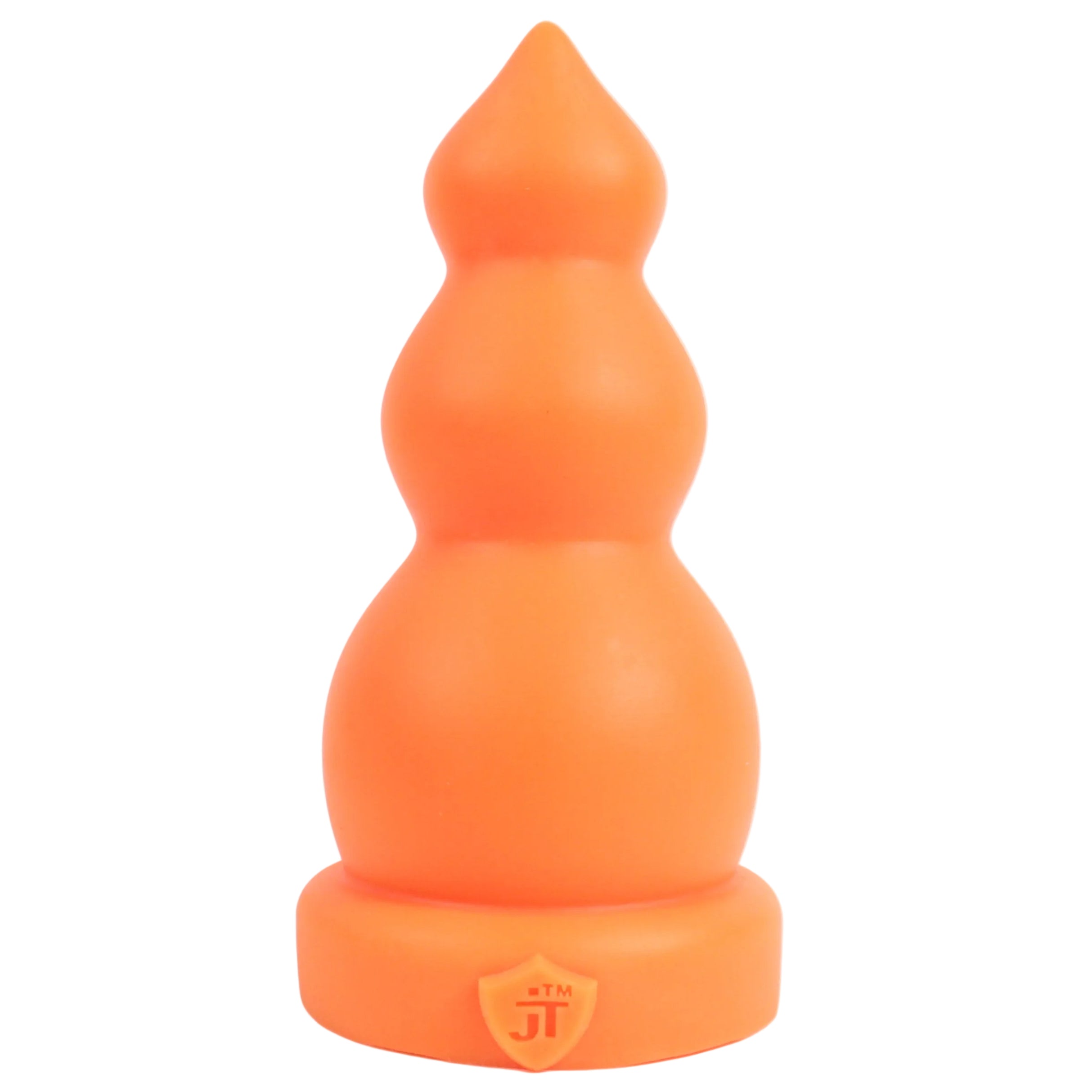Platinum Silicone Dildo Stretcher | High Quality | Orange Dildo | Beginner Anal Stretching