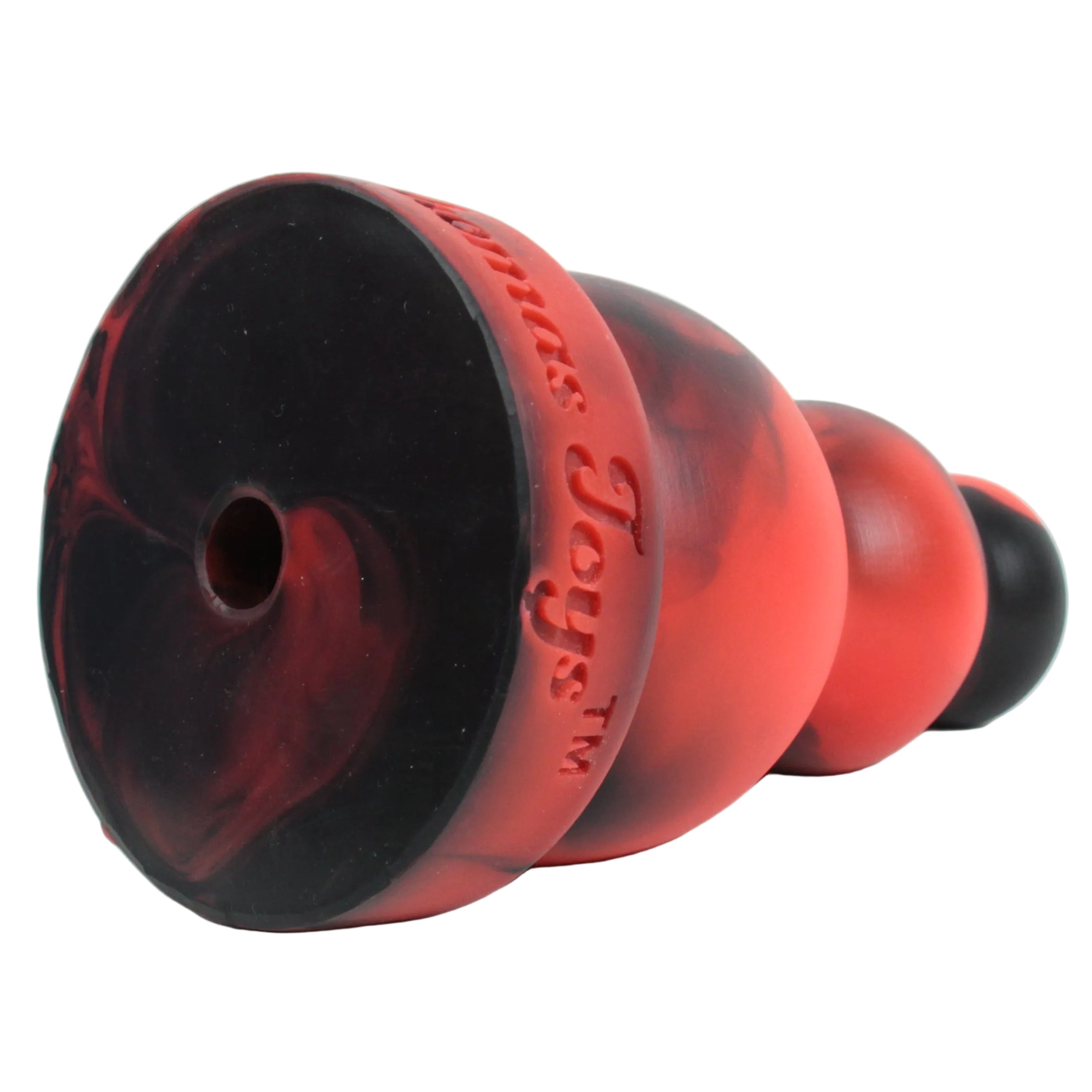 Bobbels - a three-tiered anal stretcher with a gradual increase in girth. Rage (Red and Black fusion). This toy is vac-u-lock compatible for security during play.