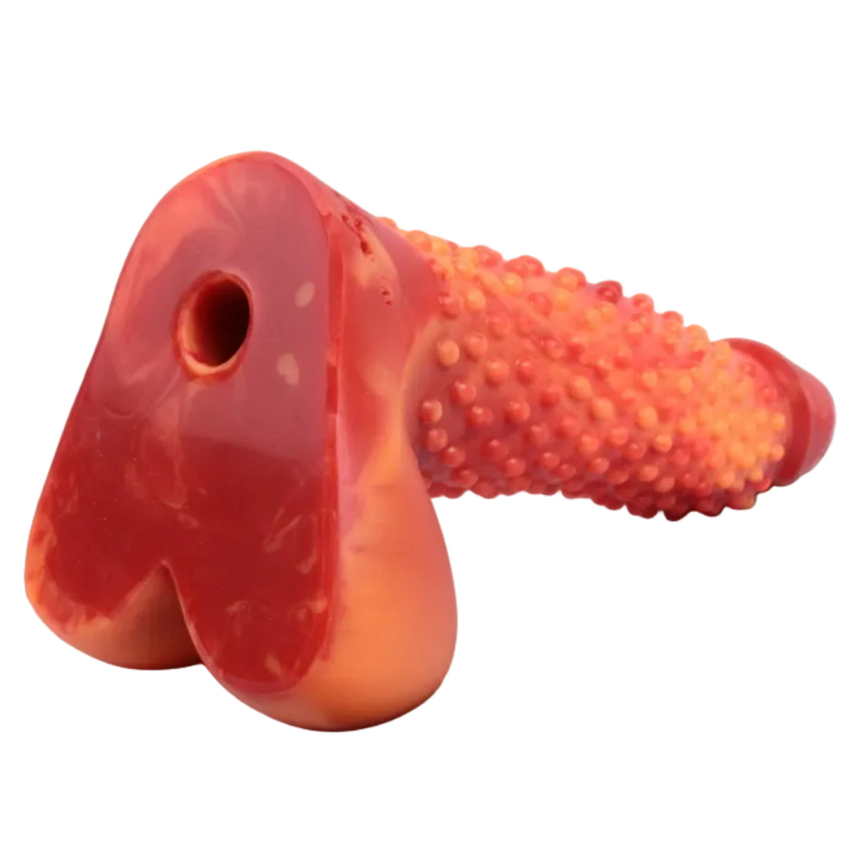 Knobby (previously known as Rude Boi) by John Thomas Toys features a vac-u-lock compatible hole at the base of the toy, for added stability when used with compatible accessories.