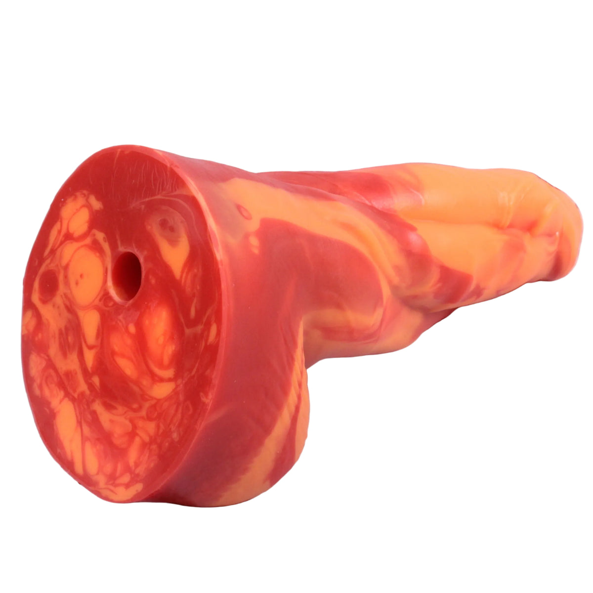 Greedy Filler by John Thomas Toys features a vac-u-lock compatible hole at the base of the toy, for added stability when used with compatible accessories.
