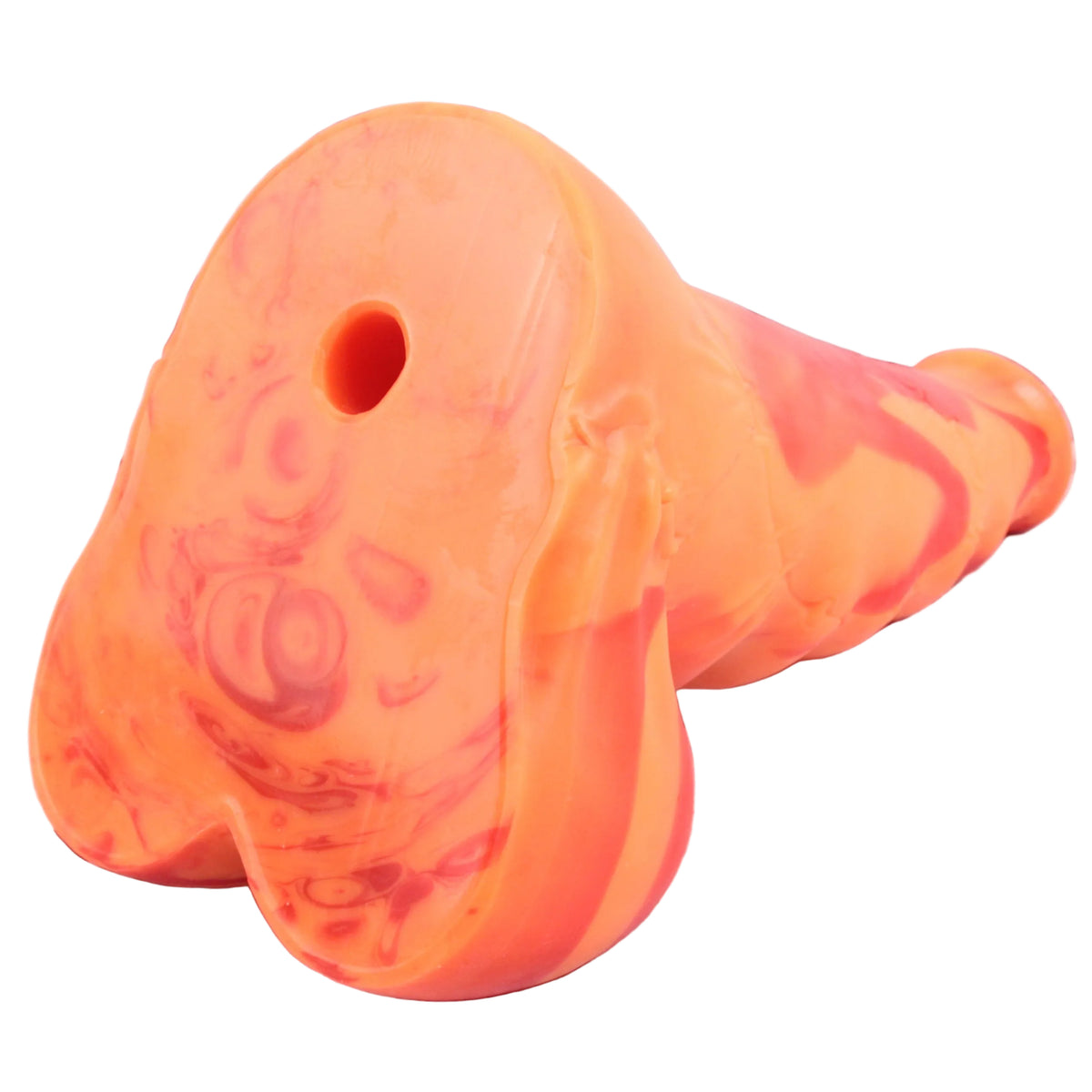 Monster by John Thomas Toys features a vac-u-lock compatible hole at the base of the toy, for added stability when used with compatible accessories.
