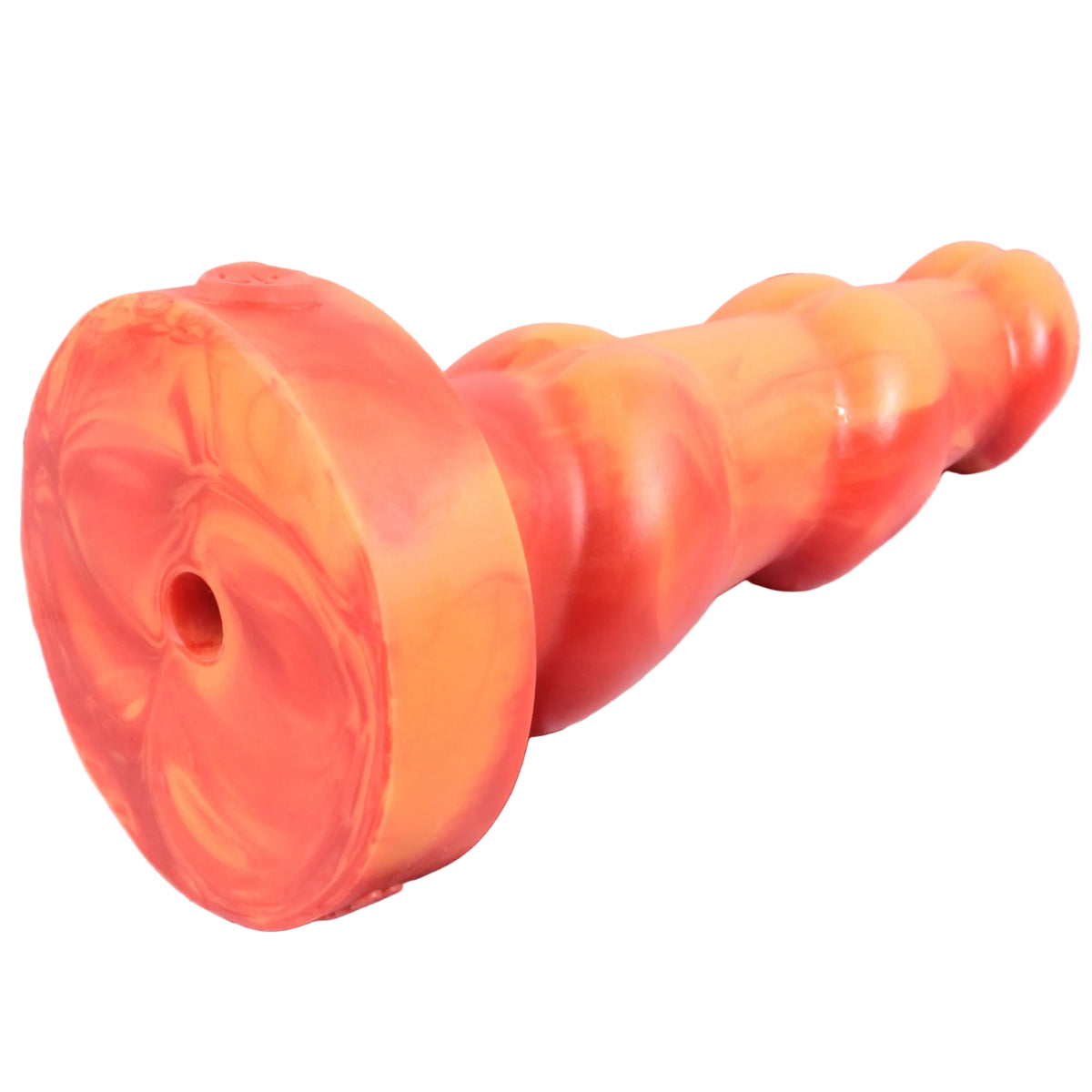 The Thruple by John Thomas Toys features a vac-u-lock compatible hole at the base of the toy, for added stability when used with compatible accessories.
