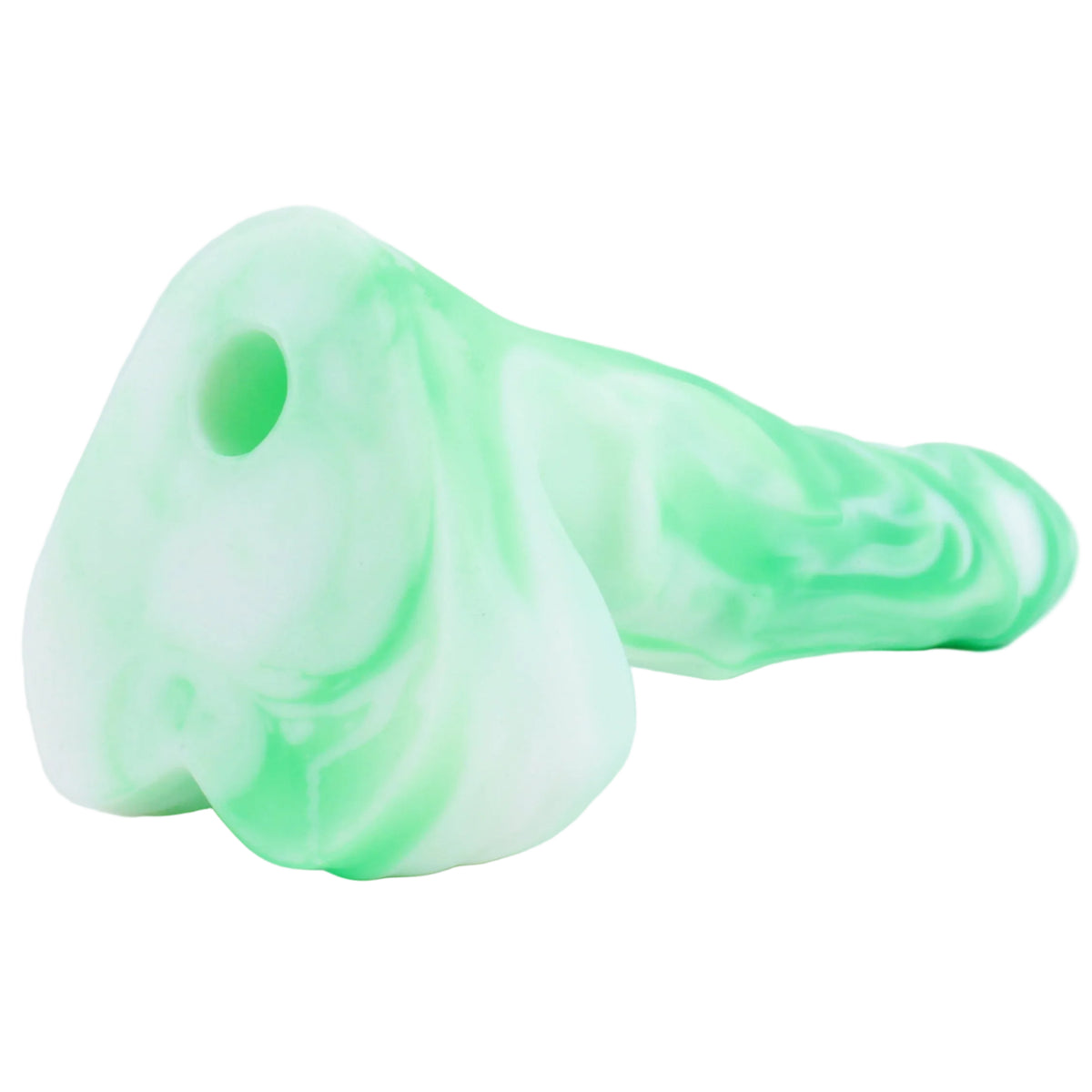 Boogeyman by John Thomas Toys features a vac-u-lock compatible hole at the base of the toy, for added stability when used with compatible accessories.