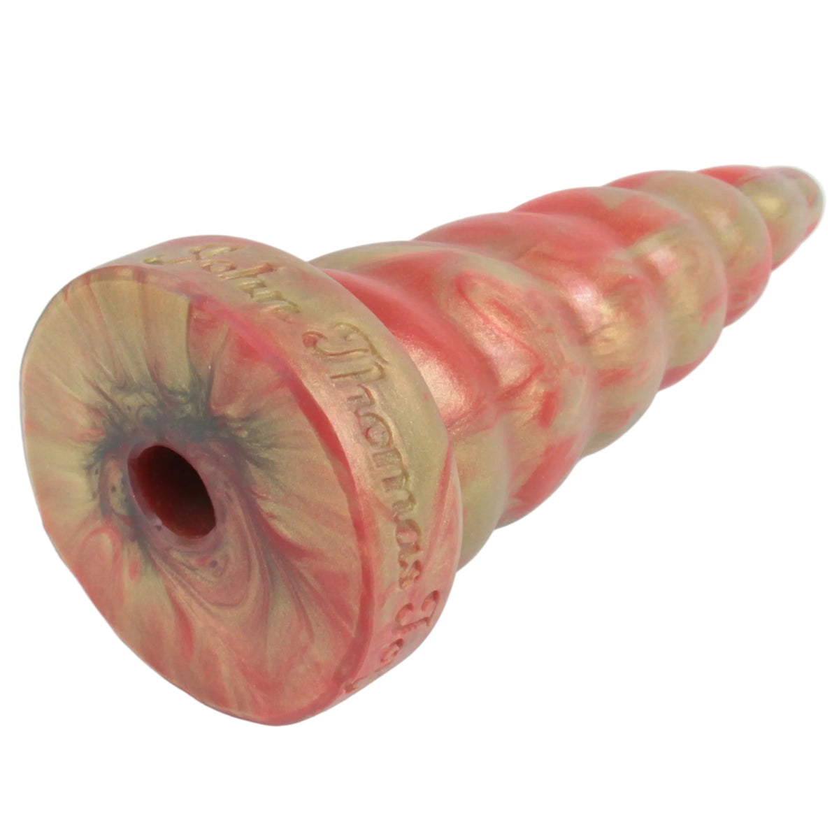 Curly Twirly by John Thomas Toys features a vac-u-lock compatible hole at the base of the toy, for added stability when used with compatible accessories.