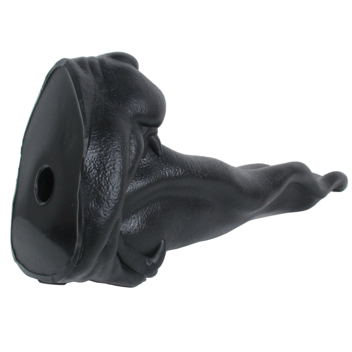 The Beast of Bodmin's vac-u-lock compatible hole at the base of the toy, for added stability with compatible accessories.