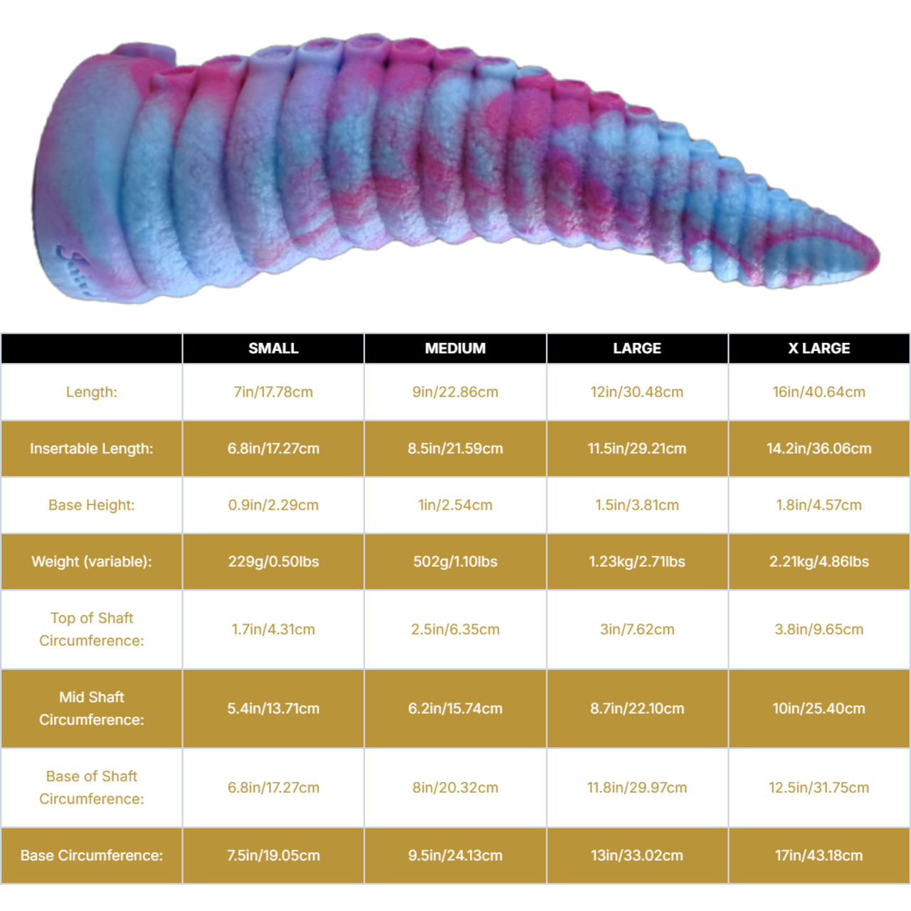 ORIGINAL TENTACLE Platinum Silicone Dildo